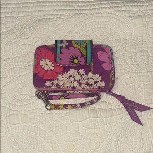 Vera Bradley Multicolor Floral Phone Case with Wrist Strap
